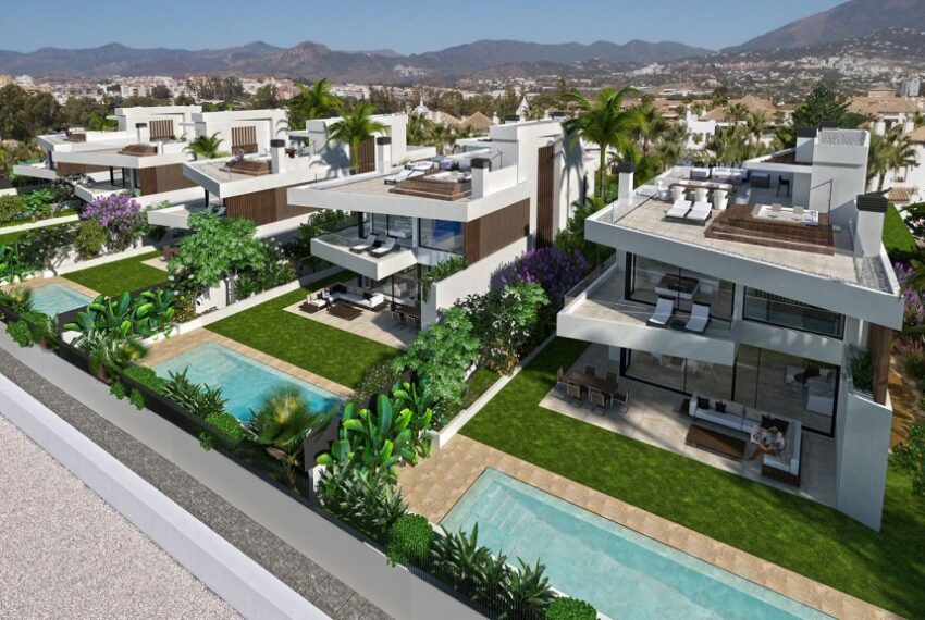 Puerto Banus - BEACHSIDE 5 luxury villas under construction with expected handover October 2024