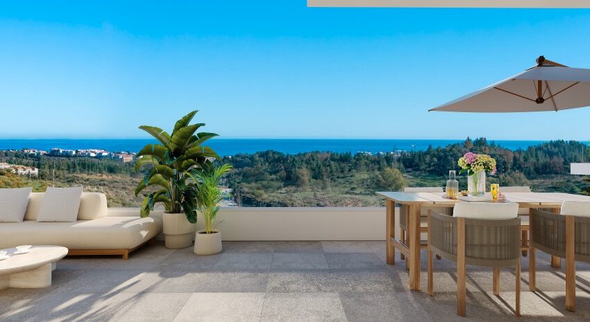 Mijas Costa - fantastic sea views from this new promotion halfway between La Cala and Fuengirola